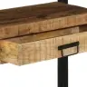 Bezmaksas Galdiņi Melns 120X33X75 Cm Cietais Mango Koks Un Metāls Vidaxl