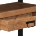 Galds Melns 120X33X75 Cm No Solidā Akācijas Koka Un Metāla Vidaxl