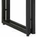 Galds Melns 120X33X75 Cm No Solidā Akācijas Koka Un Metāla Vidaxl