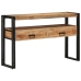 Galds Melns 120X33X75 Cm No Solidā Akācijas Koka Un Metāla Vidaxl