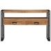 Galds Melns 120X33X75 Cm No Solidā Akācijas Koka Un Metāla Vidaxl