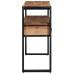 Galds Melns 120X33X75 Cm No Solidā Akācijas Koka Un Metāla Vidaxl
