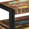 Beigu Galdiņi Daudzkrāsains 120X33X75 Cm Cietais Atkārtoti Izmantotais Koks Un Metāls Vidaxl