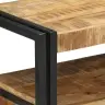 Konsoollaud Sahtliga Riiuliga Pruun 90 X 33 X 75 Cm Mangopuit