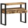 Konsoollaud Sahtliga Riiuliga Pruun 90 X 33 X 75 Cm Mangopuit