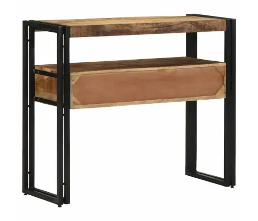 Konsoollaud Sahtliga Riiuliga Pruun 90 X 33 X 75 Cm Mangopuit