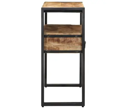 Konsoollaud Sahtliga Riiuliga Pruun 90 X 33 X 75 Cm Mangopuit