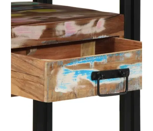 Beigu Galdiņi Daudzkrāsains 90X33X75 Cm Cietā Atjaunota Koka Un Metāla Vidaxl