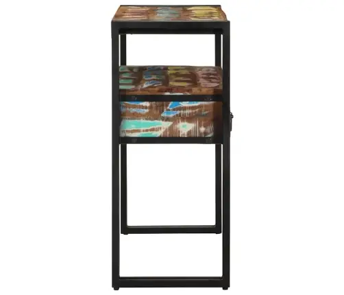 Beigu Galdiņi Daudzkrāsains 90X33X75 Cm Cietā Atjaunota Koka Un Metāla Vidaxl