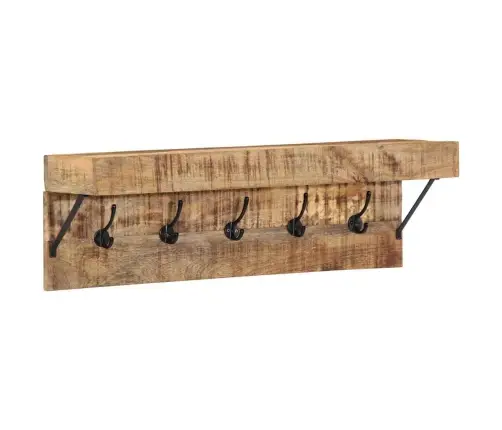 Riidepuu Riiuliga Ladustamisega Pruun 73 X 19 X 23 Cm Mangopuit