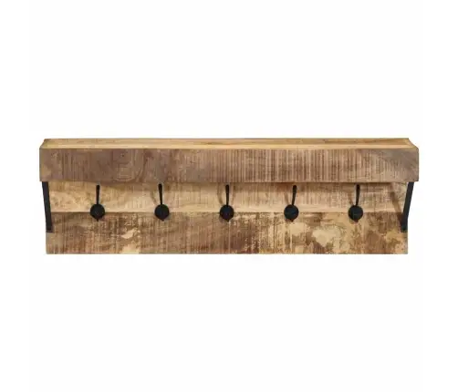 Riidepuu Riiuliga Ladustamisega Pruun 73 X 19 X 23 Cm Mangopuit