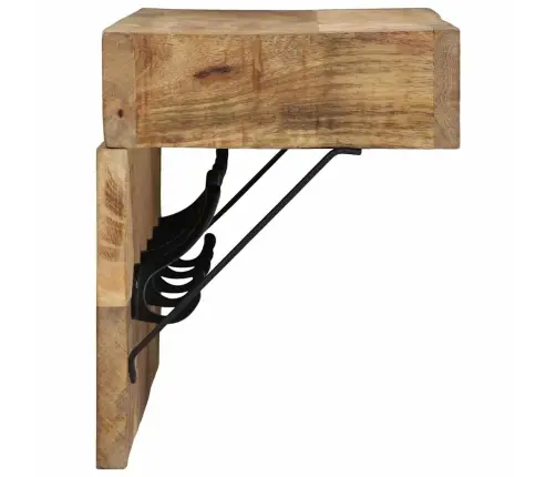 Riidepuu Riiuliga Ladustamisega Pruun 73 X 19 X 23 Cm Mangopuit