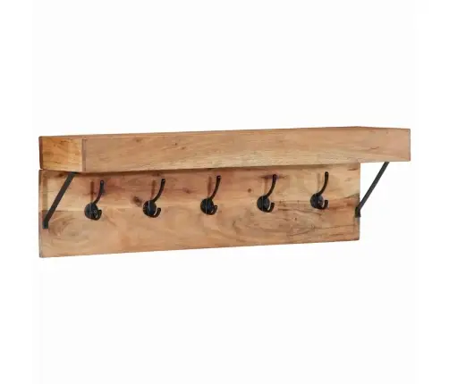 Riidepuu Riiuliga Pruun 73 X 19 X 23 Cm Akaatsiapuit