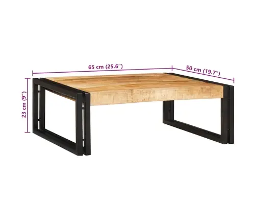 Vannas Istabas Plaukts 65 X 50 X 23 Cm Cieta Mango Koks, Dzelzs Vidaxl