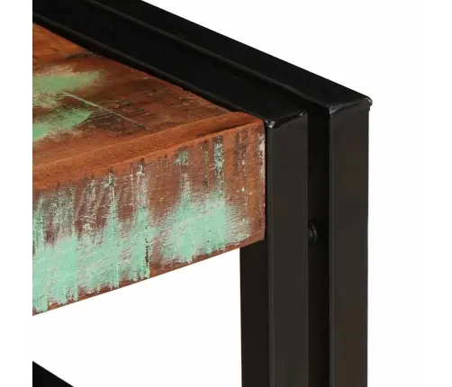 Vannas Istabas Plaukts 65 X 50 X 23 Cm Cieta Mango Koks, Dzelzs Vidaxl