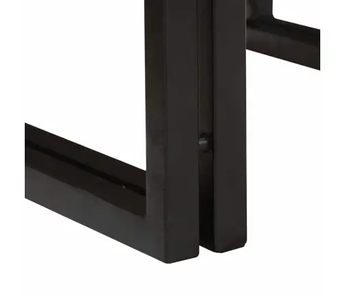 Vannas Istabas Plaukts 65 X 50 X 23 Cm Cieta Mango Koks, Dzelzs Vidaxl