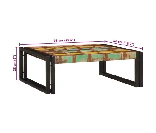 Vannas Istabas Plaukts 65 X 50 X 23 Cm Cieta Mango Koks, Dzelzs Vidaxl