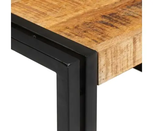 Vannas Istabas Plaukts 80 X 50 X 23 Cm Cieta Mango Koks, Dzelzs Vidaxl