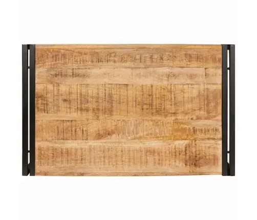 Vannas Istabas Plaukts 80 X 50 X 23 Cm Cieta Mango Koks, Dzelzs Vidaxl