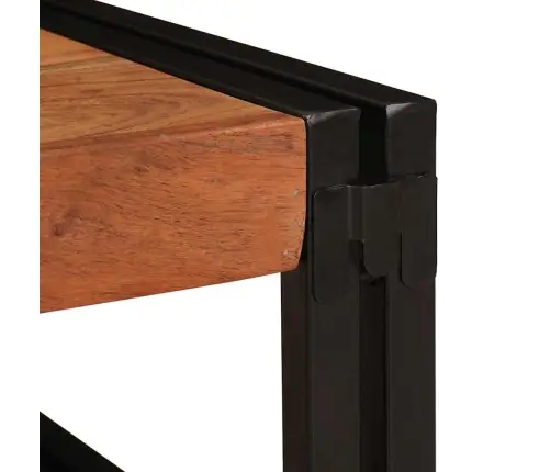 Vannas Istabas Plaukts 80 X 50 X 23 Cm Cieta Mango Koks, Dzelzs Vidaxl