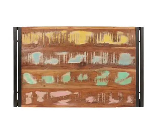 Vannas Istabas Plaukts 80 X 50 X 23 Cm Cieta Mango Koks, Dzelzs Vidaxl