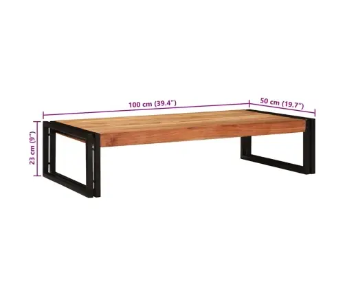 Vannitoa Riiul Riiuliga Pruun 100 X 50 X 23 Cm Tugev Akatsiapuu