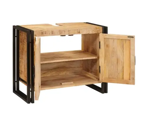 Praustuvo Spintelė Ruda 71 X 33 X 58 Cm Kietas Mango Medis