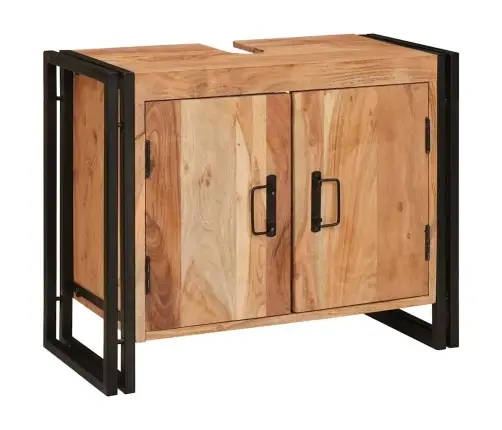 Praustuvo Spintelė Ruda 71 X 33 X 58 Cm Kietos Akacijos Mediena