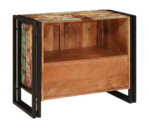 Valamukapp Mitmevärviline 71 X 33 X 58 Cm Tugev Taastatud Puit