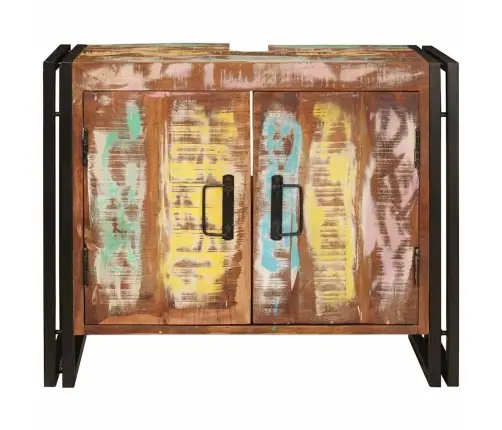 Valamukapp Mitmevärviline 71 X 33 X 58 Cm Tugev Taastatud Puit