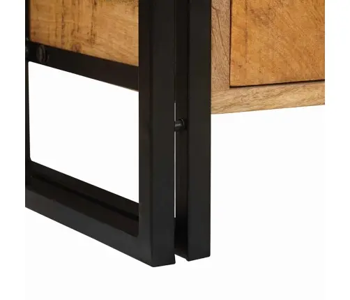 Vannasistabas Izlietnes Skapītis Cieta Mango Koksne, Dzelzs Vidaxl