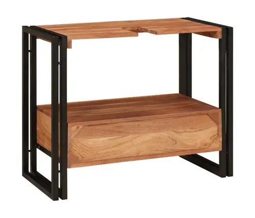 Vannitoa Valamukapp 71 X 33 X 58 Cm Tugev Akaatsiapuit Ja Raud