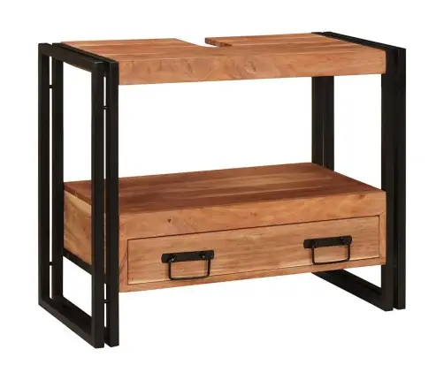 Vannitoa Valamukapp 71 X 33 X 58 Cm Tugev Akaatsiapuit Ja Raud