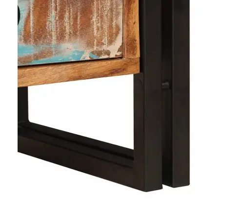 Peegli Kapp Mitmevärviline 71 X 33 X 58 Cm Tugev Taastatud Puit