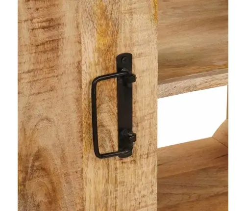 Vannasistabas Izlietnes Skapītis Cieta Mango Koksne, Dzelzs Vidaxl