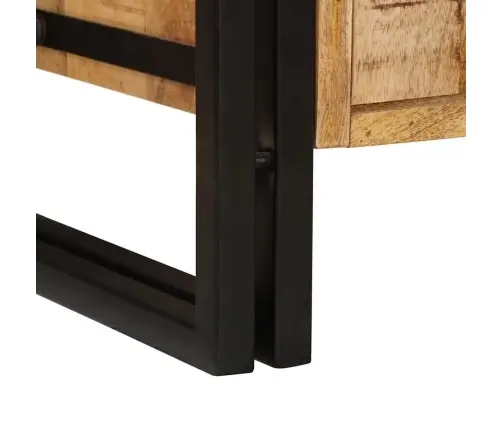 Vannasistabas Izlietnes Skapītis Cieta Mango Koksne, Dzelzs Vidaxl