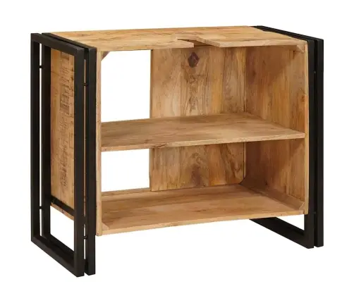 Vannasistabas Izlietnes Skapītis Cieta Mango Koksne, Dzelzs Vidaxl