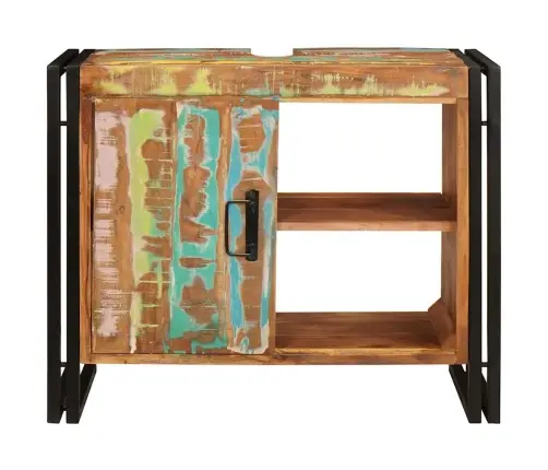 Valamukapp Mitmevärviline 71 X 33 X 58 Cm Tugev Taastatud Puit