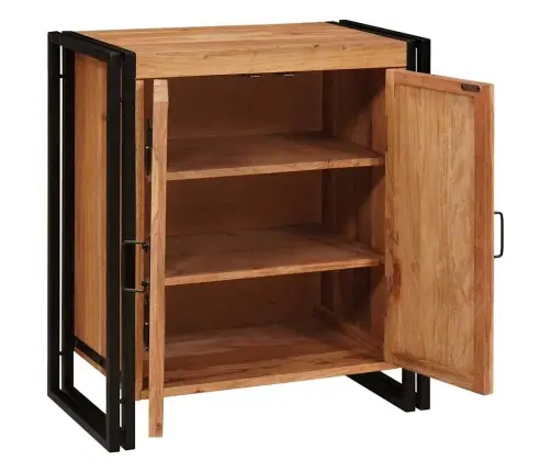 Nakts Skapītis Brūna 38 X 33 X 58 Cm Akācijas Masīvkoks Vidaxl