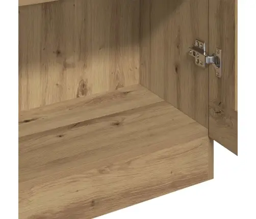 Highboard Artisan Ąžuolas 82,5X30,5X185 Cm Inžinerinė Mediena