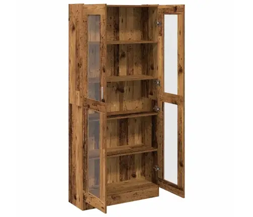 Augstais Skapītis, Veca Koka, 82,5X30,5X185 Cm, Konstruēts Koks Vidaxl