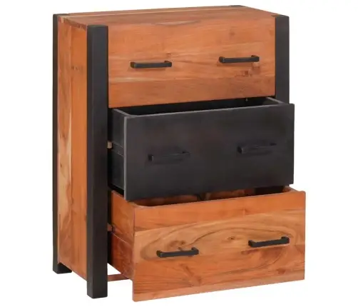 Kõide Sahtliga 3 Pcs Pruun 110 X 30 X 75 Cm Akaatsiapuit