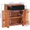 Kabalas 3 Pcs Ruda 165 X 30 X 75 Cm Akacijos Medienos Masyvas