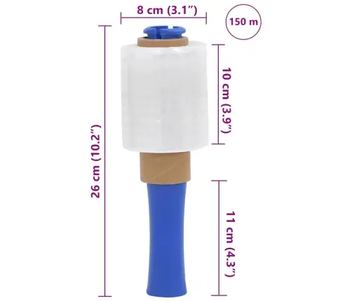 Veniv Kiled 50 Tk Läbipaistvad 23 Μm 10 Cm X 150 M