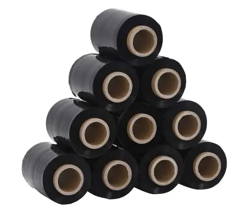 Stretch Films 10 Vnt Juodos 23 Μm 10 Cm X 300 M