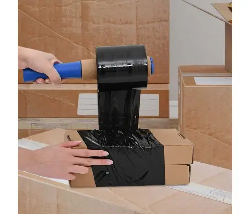 Stretch Films 10 Vnt Juodos 23 Μm 10 Cm X 300 M