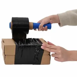 Stretch Films 10 Vnt Juodos 23 Μm 10 Cm X 300 M