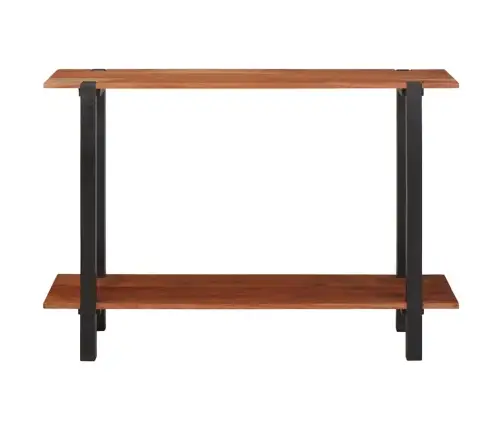 Konsolinis Stalas Su Lentyna Su Saugykla Ruda 110 X 30 X 75 Cm Konsolinis Stalas Su Lentyna Su Saugykla Ruda 110 X 30 X 75 Cm