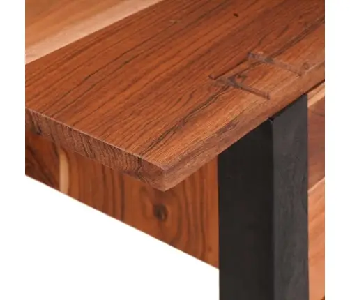 Konsoles Galds Brūna 110 X 30 X 75 Cm Akācijas Masīvkoks Vidaxl