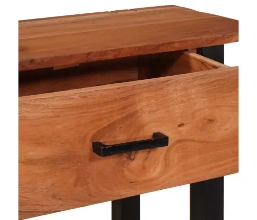 Konsoles Galds Brūna 110 X 30 X 75 Cm Akācijas Masīvkoks Vidaxl
